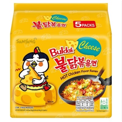 Buldak instant rezanci okus pekoči pišanec s sirom 140g x 5 - SAMYANG