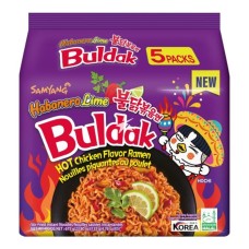 Buldak instant rezanci okus habanero in limeta 135g x 5 - SAMYANG