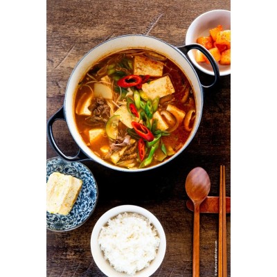 Korejska sojina juha ali miso juha