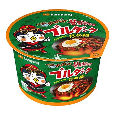 Instant praženi rezanci z okusom črne fižolove omake v lončku 105g - SAMYANG