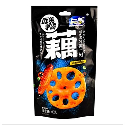 Čips iz lotosovega korena z okusom race 100g - YUMEI