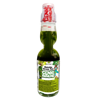 Genki Ramune Matcha zeleni čaj 200ml - GENKI RAMUNE