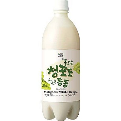 Korejsko riževo vino okus grozdja 750ml (Alk. 5% vol)  - WOORISOOL