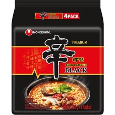 Instant juha z rezanci Shin črn 130g x 4 - NONGSHIM