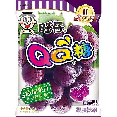 Mehki bonboni z okusom grozdja 70g - WANT WANT