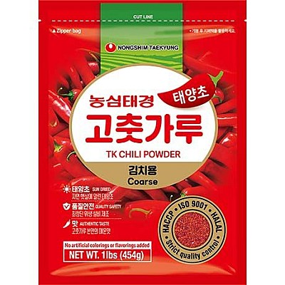 Rdeči čili v prahu za Kimchi (grobo mleti) 454g - NONGSHIM TAEKYUNG