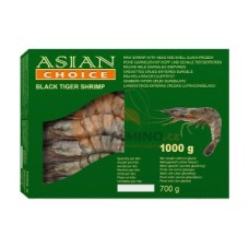 Kozice z glavo in lupino 1kg 6/8 - Asian Choice