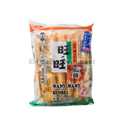 Slani riževi krekerji 112g - WANT WANT