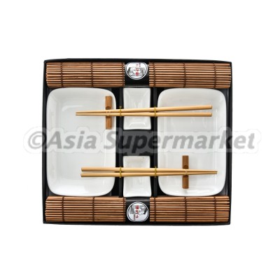 Sushi set za dve osebi (rjavi)