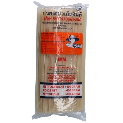 Riževi rezanci 3mm (ravni) 400g - FARMER 
