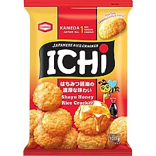 Riževi krekerji s sojino omako in medom 100g - ICHI Riževi krekerji s sojino omako in medom 100g - ICHI