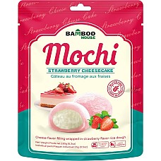 Mochi z polnilom jagodne sirove torte 180g - BAMBOO HOUSE