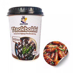 Instant Toppoki z omako črnega fižola 140g - JINYORI