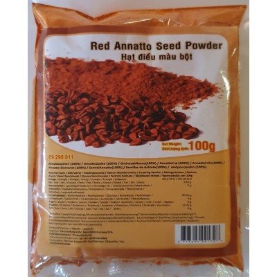 Rdeča Anatto semena v prahu 100g - VN