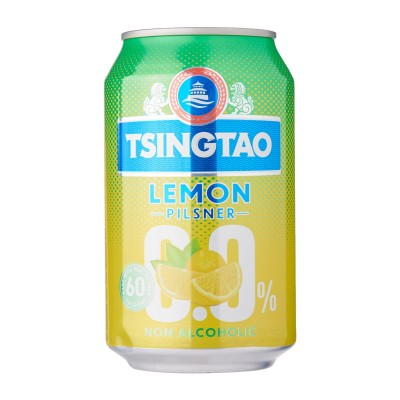 2+1 GRATIS AKCIJA: Tsingtao brezalkoholno pivo z okusom limone 330ml - TSINGTAO BREWERY 