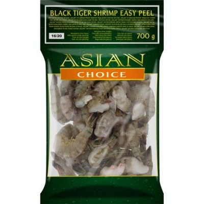 Black Tiger kozice brez glav 1kg 16/20 - ASIAN CHOICE