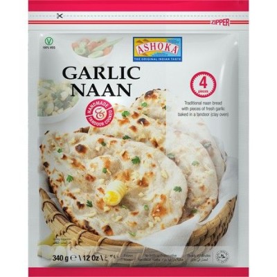 Zamrznjen naan kruh s česnom 340g - ASHOKA 
