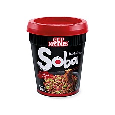 Čili soba rezanci v lončku 90g - NISSIN