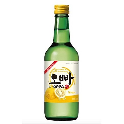 Korejsko žganje soju okus Yuzu 360ml (12% alk.) - OPPA