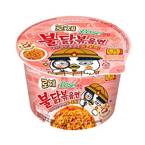 Buldak instant rezanci v lončku Rose 105g - SAMYANG