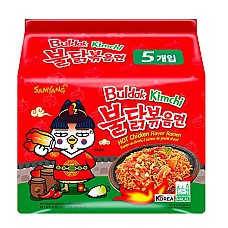 Instant rezanci okus vroči piščanec z kimchi 135g x 5 - SAMYANG