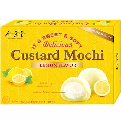Mochi z okusom limone in vanilijevim polnilom 180g - BAMBOO HOUSE