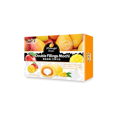 Mochi z dvojnim polnilom okus manga 180g - BAMBOO HOUSE