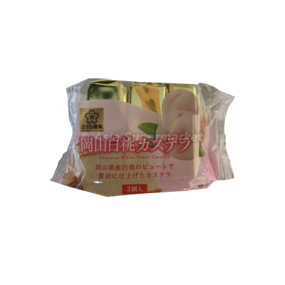 Japonska castella bela breskev 130g - SAKURA SEIKA